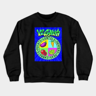 vegan graffiti Crewneck Sweatshirt